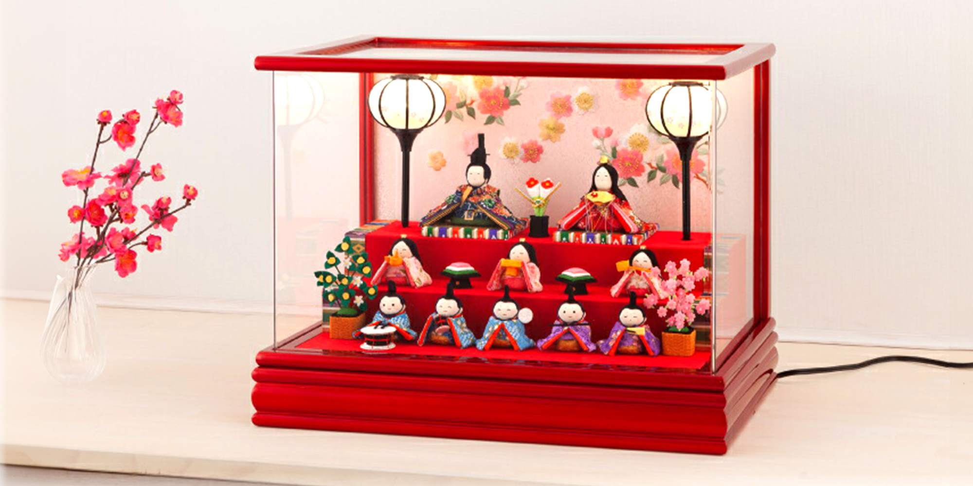 リュウコドウの雛人形