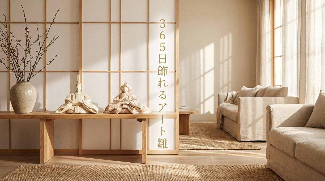片付け不要？365日リビングに飾れる「アートな雛人形」という新常識
