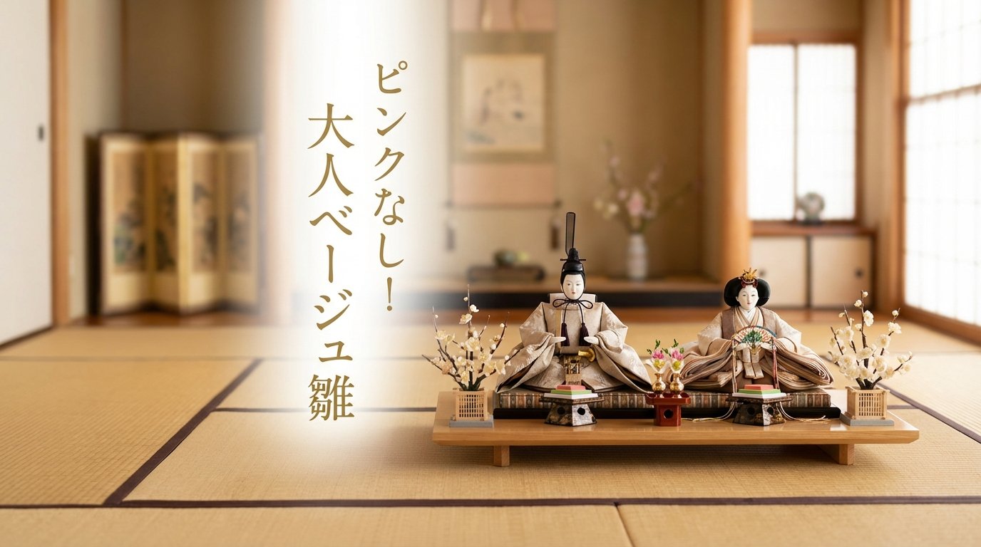 ピンク卒業！ベージュ・くすみカラーで選ぶ「大人シック」な雛人形の魅力