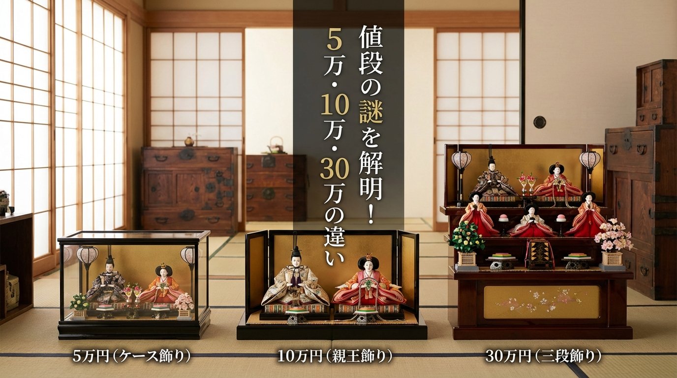 5万・10万・30万の違いは？プロが教える雛人形の価格と品質の「正直な話」