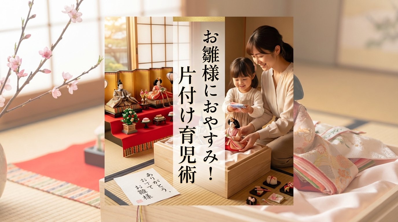 雛人形の片付けは「寝かしつけ」？子供と楽しむ収納ストーリーと心の教育