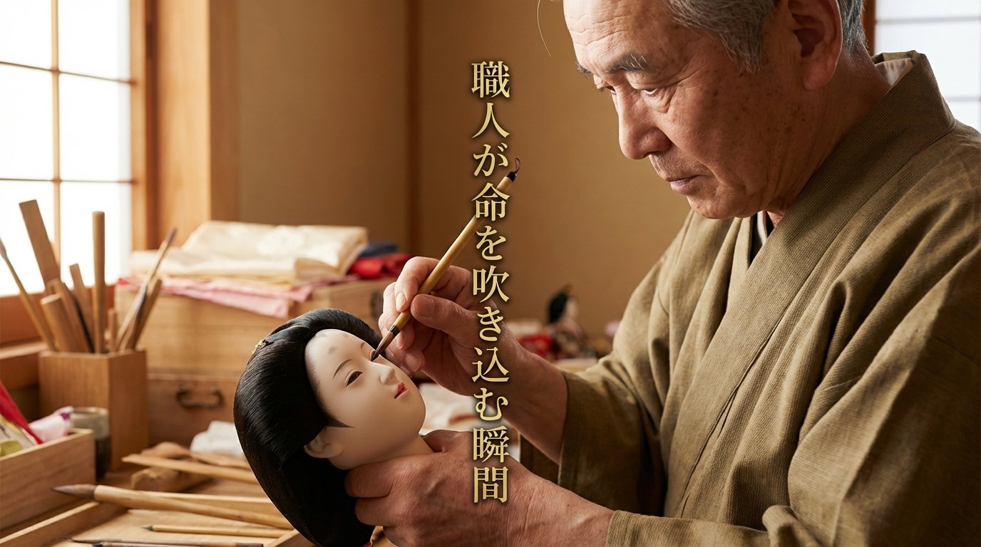 命が宿る一筆。雛人形の「お顔」が決まる職人の技と瞳のドラマ