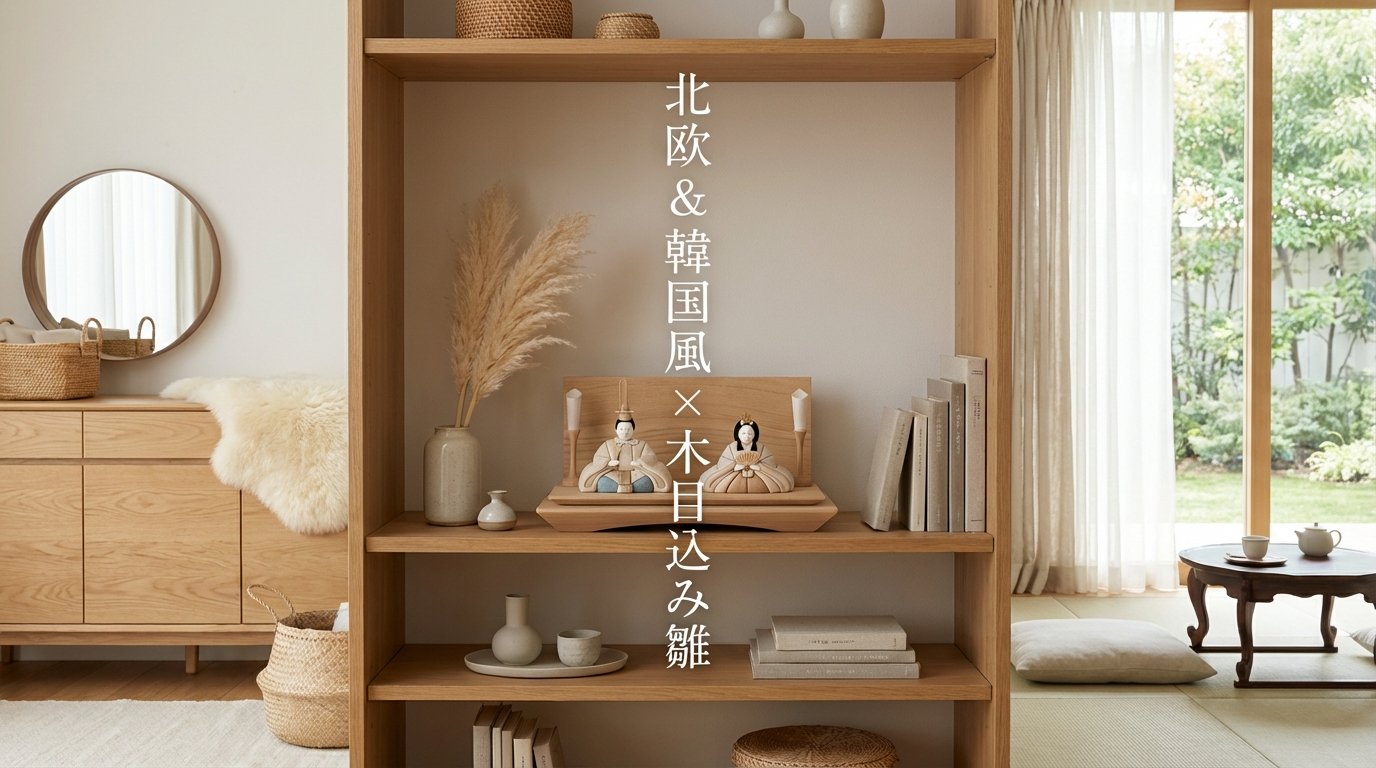 北欧・韓国風の部屋に合う！木目込み雛人形の選び方と飾り方