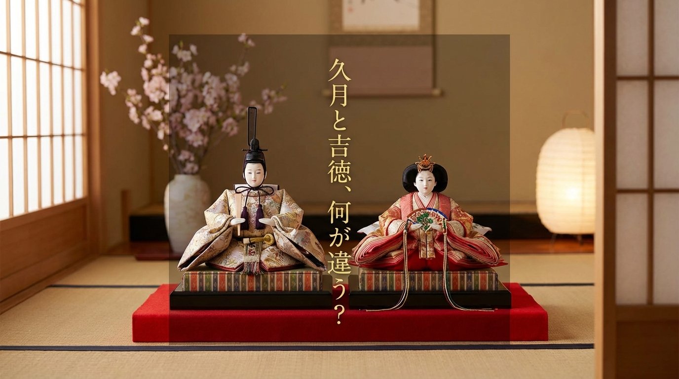 吉徳, 雛人形, 五月人形, 久月と吉徳の雛人形の違いって何なの？, 久月