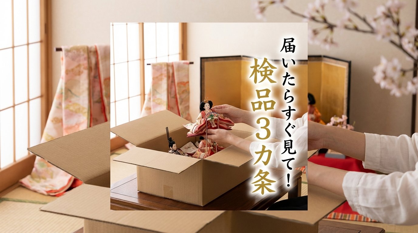 ネット購入の雛人形、届いたら即確認！プロが教える「開封時の検品」3つの鉄則