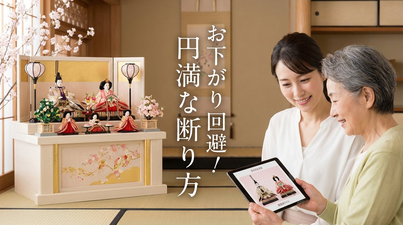 雛人形のお下がりはNG？角を立てずに新品を迎える「魔法の断り文句」