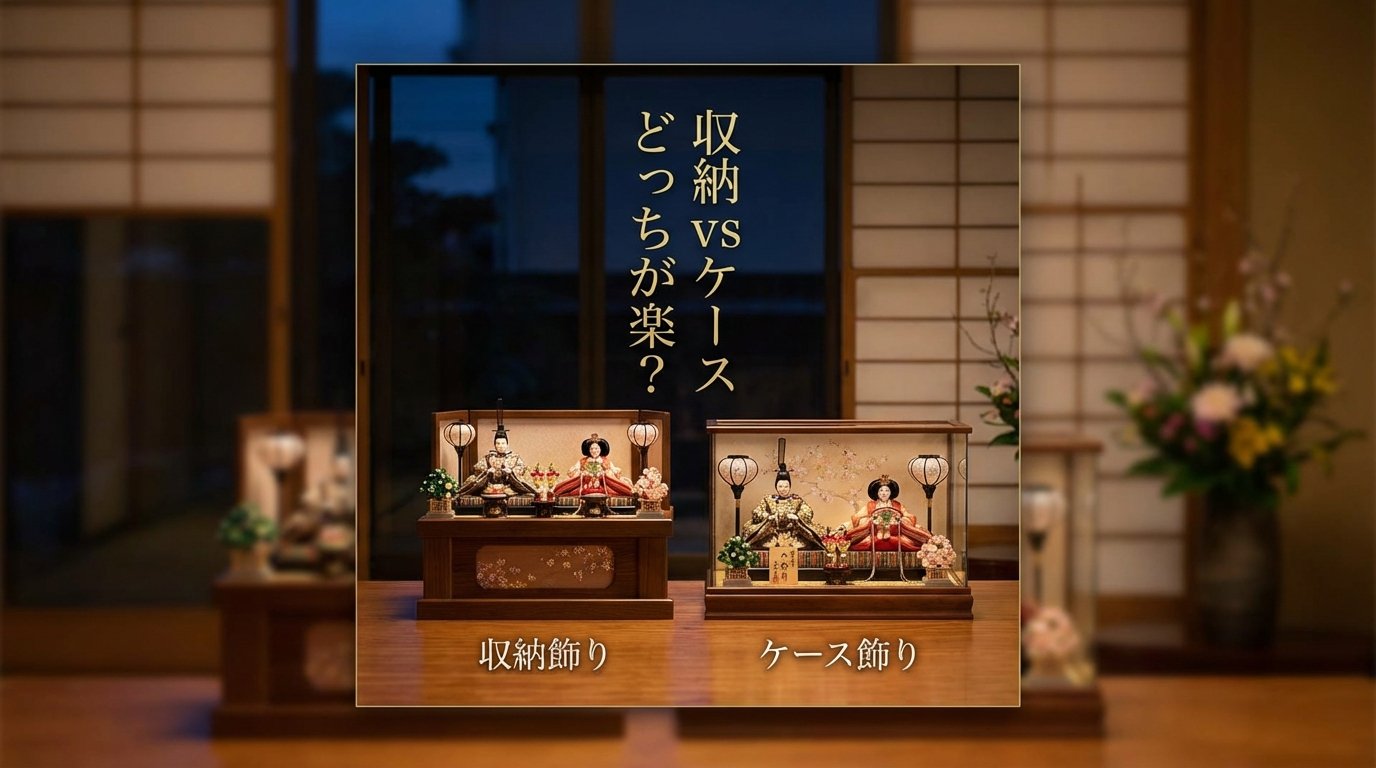 狭い部屋でも解決！収納飾りvsケース飾り、出し入れが本当に楽なのは？